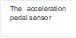The acceleration pedal sensor

