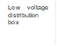 Low voltage distribution box

