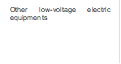 Other low-voltage electric equipments

