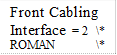 Front Cabling Interface = 2 \* ROMAN \* MERGEFORMAT II