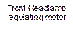 Front Headlamp regulating motor