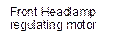 Front Headlamp regulating motor